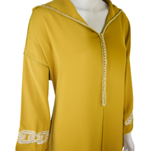 Djellaba à broderie dorée