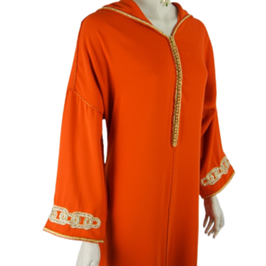 Djellaba à broderie dorée