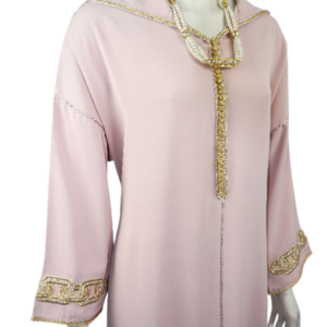 Djellaba à broderie dorée